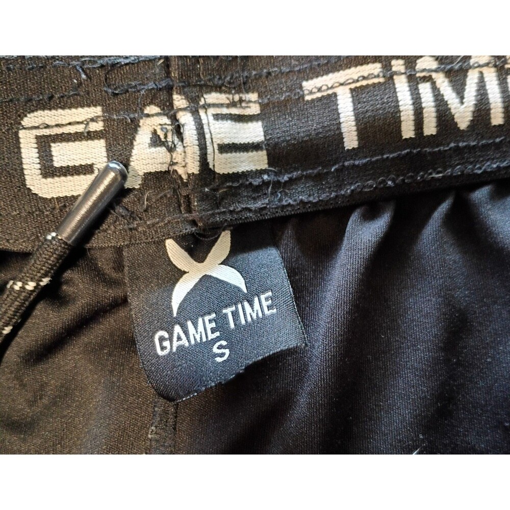 Game Time Men's Black Athletic Shorts w/ Drawstring Pockets Size S - Picture 3 of 4